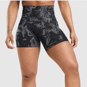 Gymshark Black GS Power Jacquard Shorts